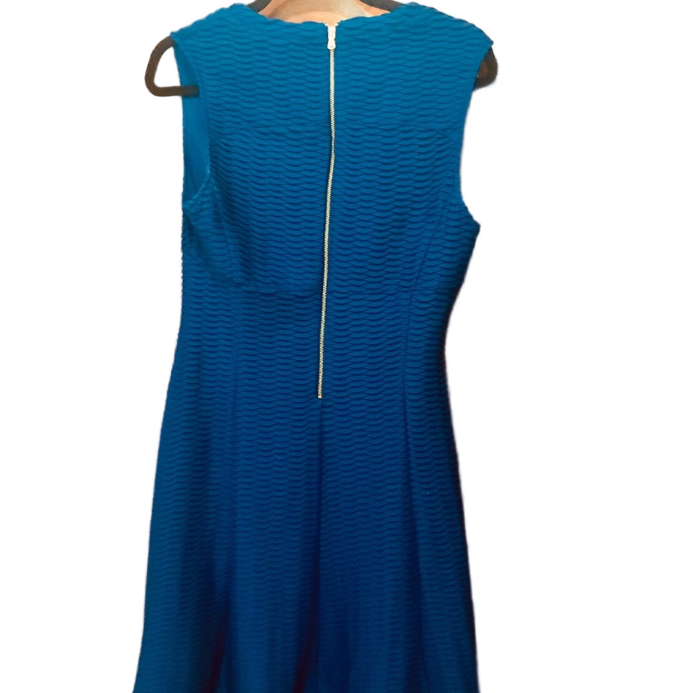 Guess royal blue dress with gold zipper detail - Picture 2 of 2